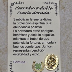 Herradura doble dorada