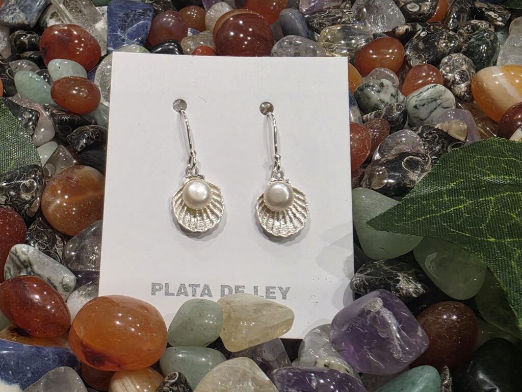 Conchas con Perla cultivada (Plata 925)