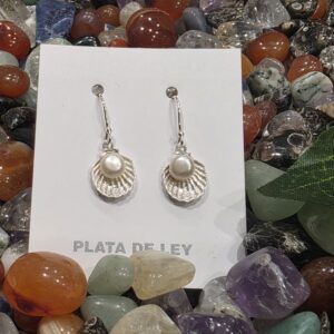 Conchas con Perla cultivada (Plata 925)