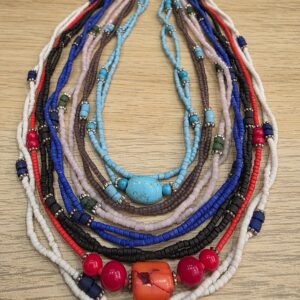 Collares mostacillas con cierre