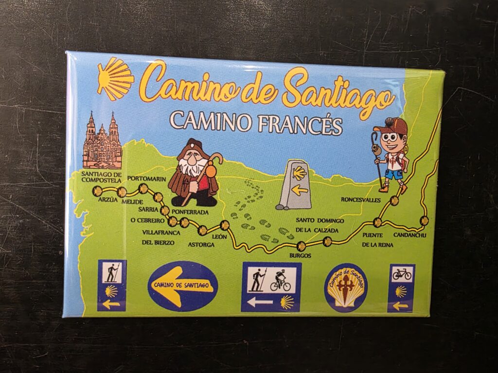 Imán Mapa Camino Francés