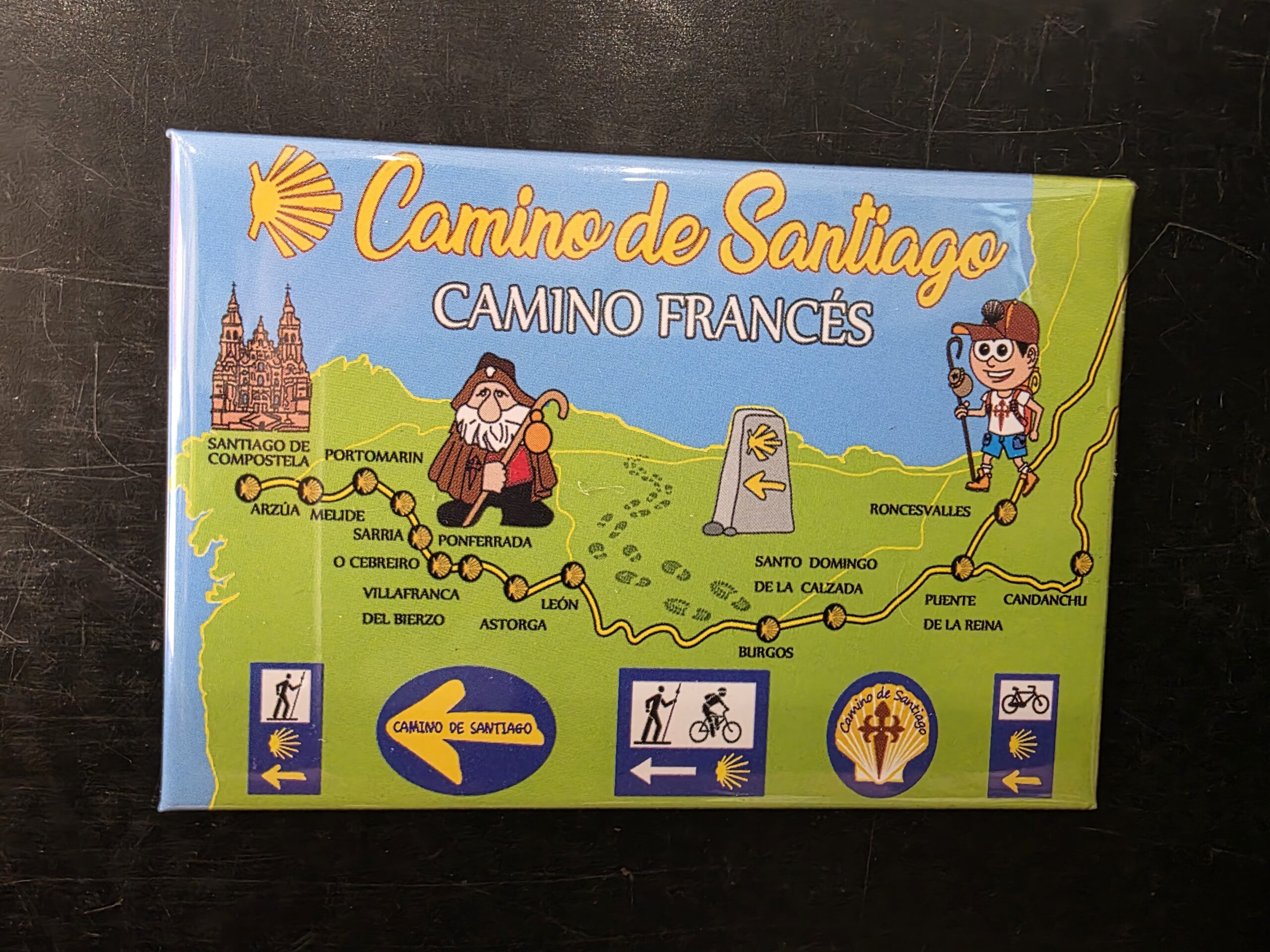Imán Mapa Camino Francés